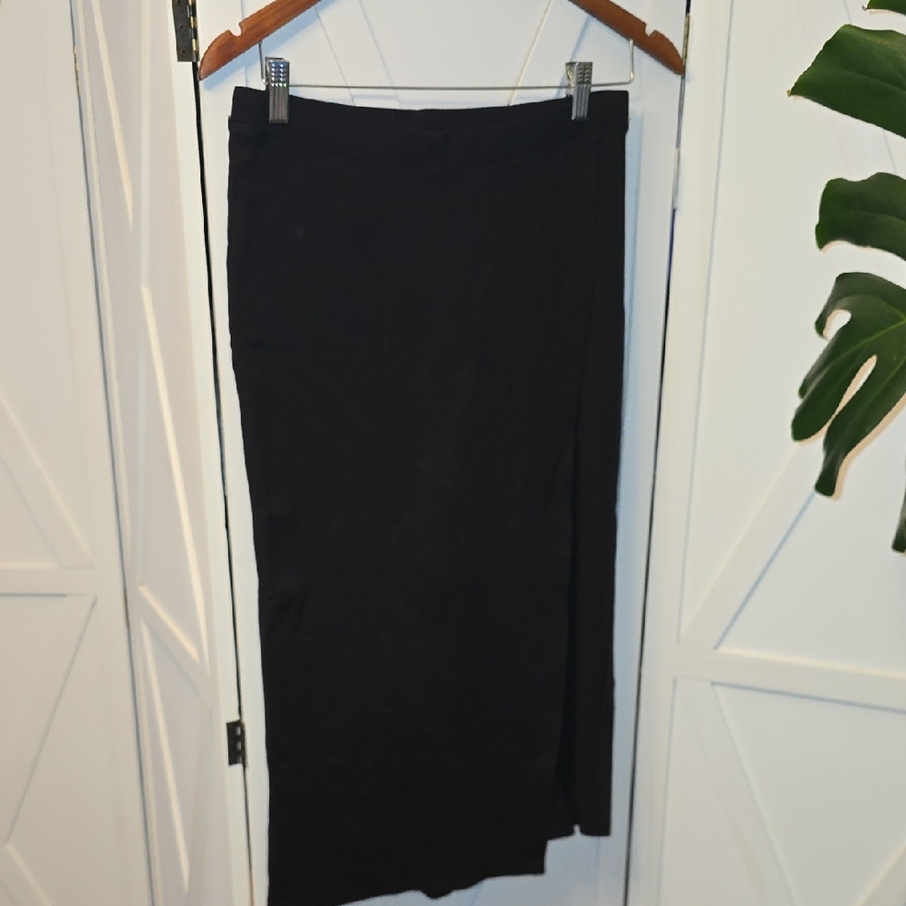 Betabrand Classic Black Pencil Skirt